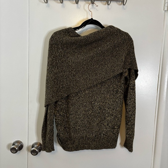 Michael Kors Brown Cowl Neck Sweater with Textured Knit - Picture 14 of 16